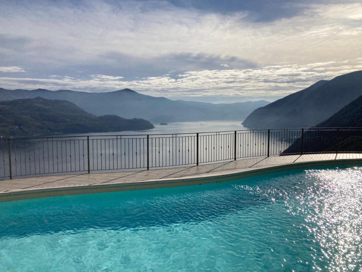 Appartamento Grande Terrazza Vista Lago Parzanica Eksteriør bilde