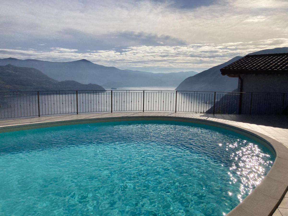 Appartamento Grande Terrazza Vista Lago Parzanica Eksteriør bilde